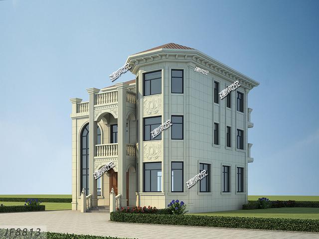 歐式豪宅設計圖，羨慕死全村人，大氣極了沒人敢說土