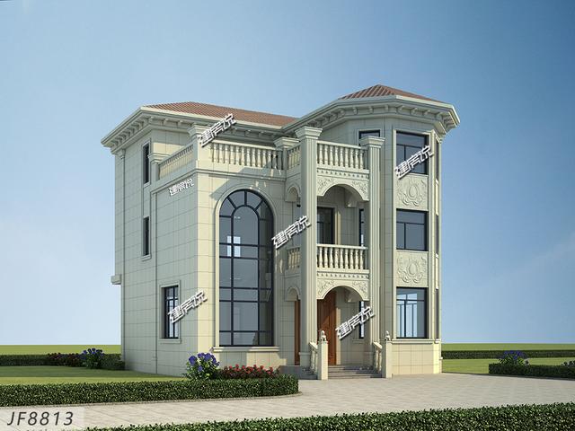 歐式豪宅設計圖，羨慕死全村人，大氣極了沒人敢說土