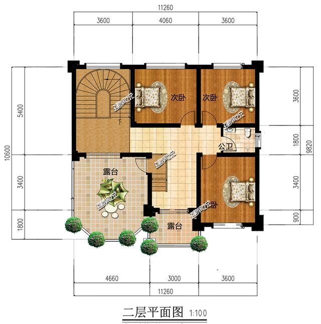 歐式大別墅設計圖，漂亮極了，花28萬建造，看了的人都說好