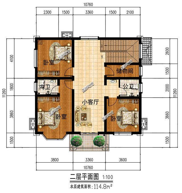 小占地豪宅設計圖，家有小宅基地，這樣建房豪華到爆，鄰居見了都說好