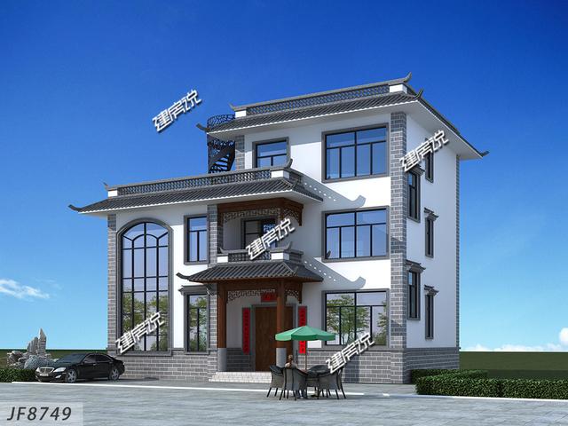 新中式框架結構別墅設計圖，耐看不過時