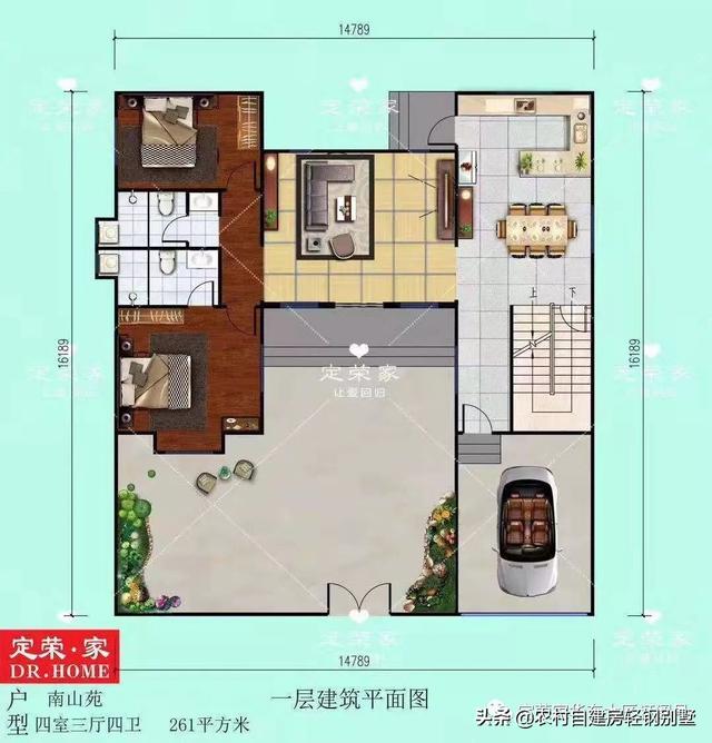 8套中式風格農村別墅設計圖，經濟舒適又好看