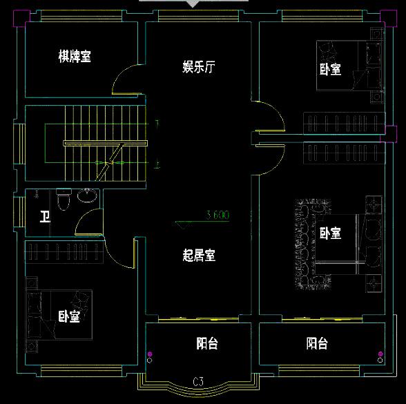 農村三層別墅設計圖自建房建筑結構水電施工圖，各個功能的布局合理及舒適