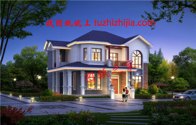 2019年12×10米農(nóng)村二層樓房設(shè)計(jì)圖,外觀優(yōu)雅,戶型合理