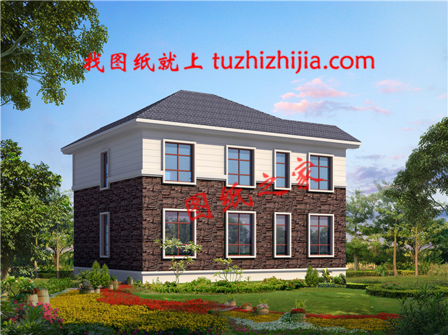 2019年12×10米農(nóng)村二層樓房設(shè)計(jì)圖,外觀優(yōu)雅,戶型合理