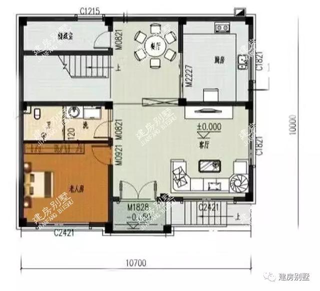 三層自建房設計圖，占地面積120左右，戶型設計合理，布局好