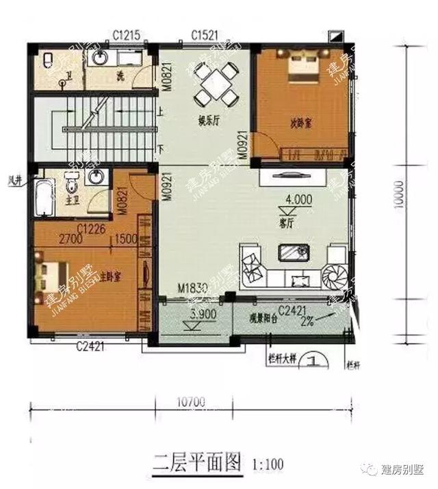 三層自建房設計圖，占地面積120左右，戶型設計合理，布局好