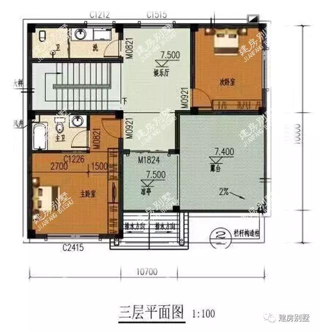 三層自建房設計圖，占地面積120左右，戶型設計合理，布局好