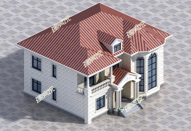 這套框架結(jié)構(gòu)農(nóng)村別墅設(shè)計(jì)圖，造價(jià)30萬，外觀簡約清新，布局實(shí)用合理