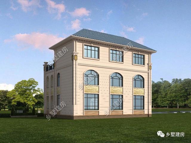 三層歐式別墅設(shè)計(jì)圖，在農(nóng)村蓋一棟養(yǎng)老生活樂逍遙