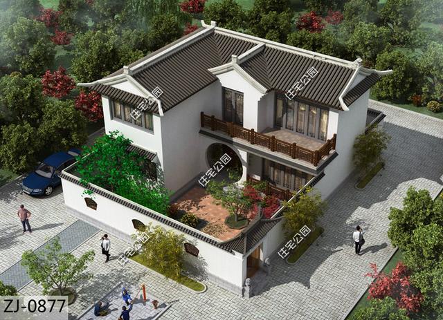 7款在農村超受歡迎的新中式別墅設計圖，在村里建一棟都能成為村里的焦點。