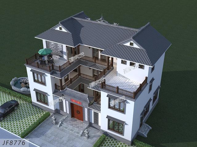 在農村建一棟中式四合院，給父母養老最合適不過了，自己住著也方便。