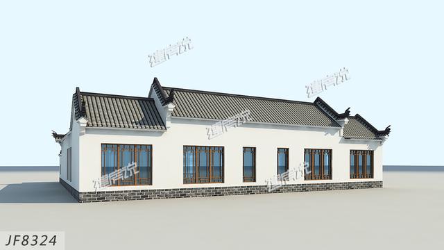 農村一層四合院別墅設計圖，單家獨院反而彌足珍貴！