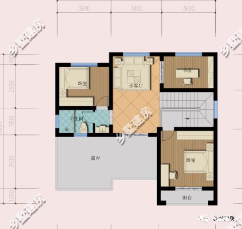 三層別墅，大氣婉約，精致絕美，露臺層層疊加，越看越喜歡。