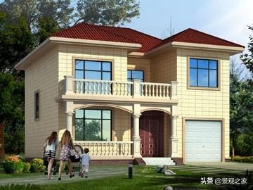 兩棟現代風格農村別墅設計圖，清新優雅，第一款在農村很受歡迎！