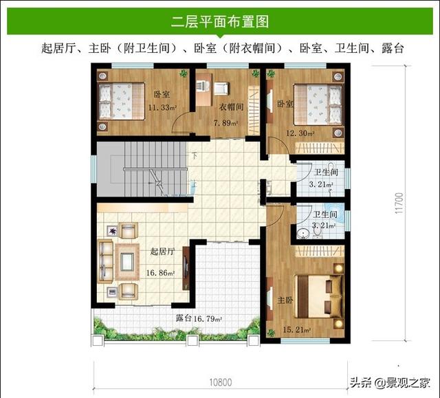 兩棟現代風格農村別墅設計圖，清新優雅，第一款在農村很受歡迎！