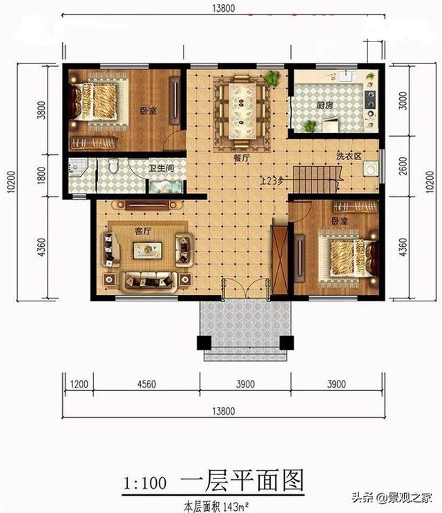兩棟現代風格農村別墅設計圖，清新優雅，第一款在農村很受歡迎！