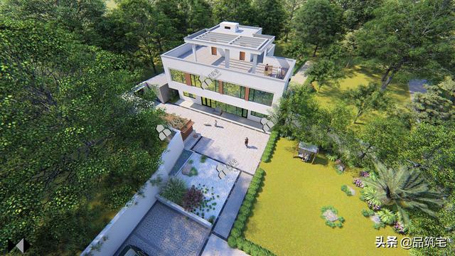 二層現代風格別墅，既舒適實用又簡潔耐看，全村第一棟，引領別墅新潮流！