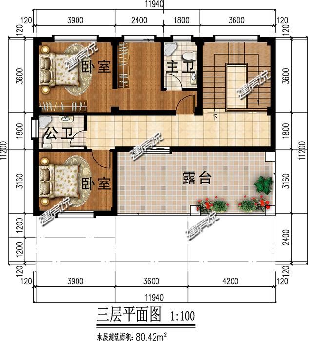 占地110平的三層小別墅設(shè)計圖，符合大眾需求的好戶型！