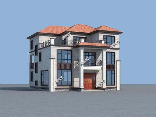 在農村建一棟美美的三層新中式別墅設計圖，一定是一道亮麗的風景線！