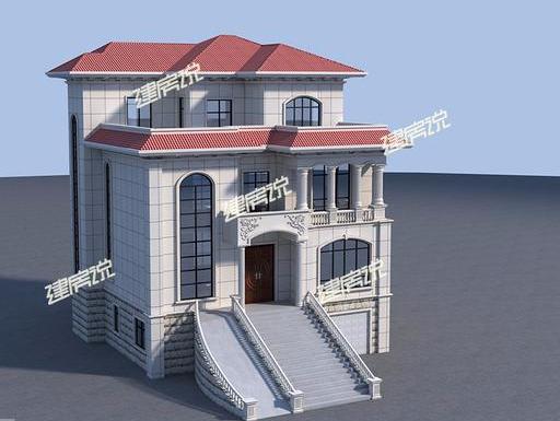 帶露天游泳池的三層樓房設計圖，豪華霸氣極了，蓋一棟就是享受！