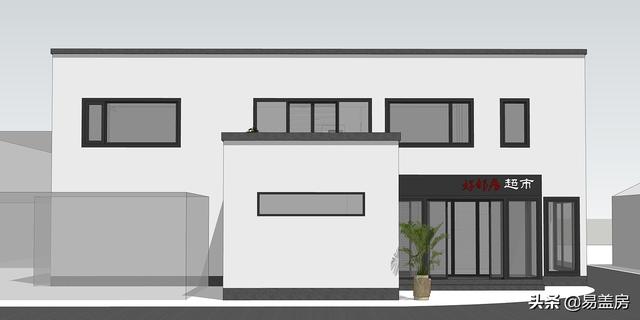 占地216平二層別墅設計圖，一層超市二層自住 單獨分區有儲存空間和車庫