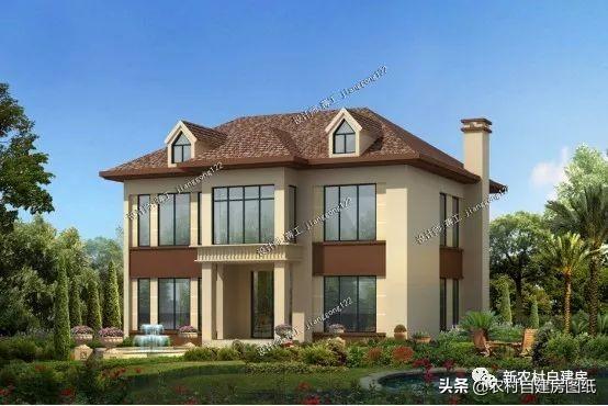 8套10米進(jìn)深左右的農(nóng)村別墅設(shè)計(jì)圖，無論選二層還是三層的，人人看了都羨慕。