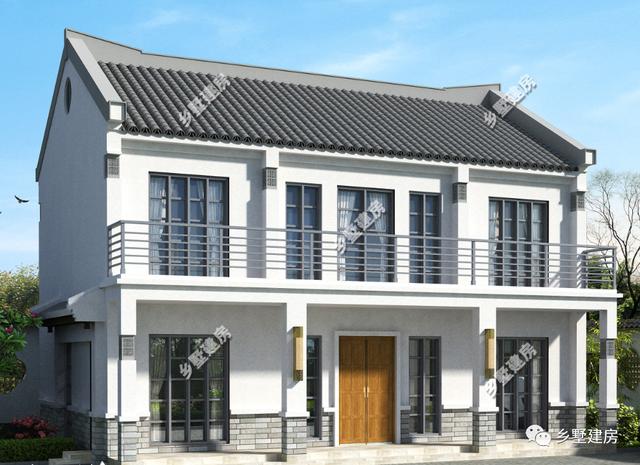 花20萬(wàn)左右建新中式徽派農(nóng)村二層小別墅，給父母養(yǎng)老最合適不過(guò)了！