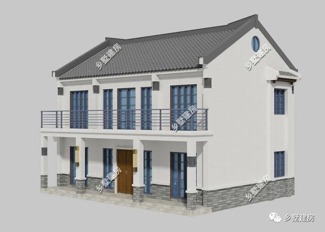 花20萬(wàn)左右建新中式徽派農(nóng)村二層小別墅，給父母養(yǎng)老最合適不過(guò)了！