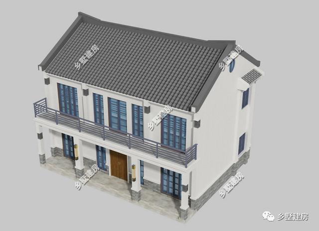 花20萬(wàn)左右建新中式徽派農(nóng)村二層小別墅，給父母養(yǎng)老最合適不過(guò)了！