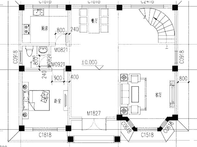 帶閣樓的農村二層別墅設計圖，一層二層都有，你喜歡哪一款呢？