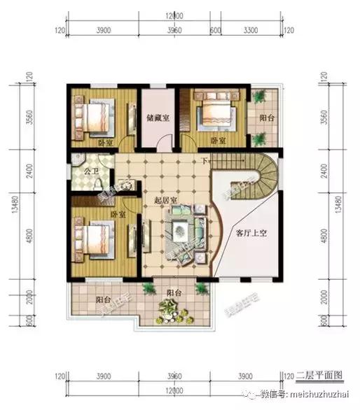 5套在農村受歡迎的二層小樓設計圖，款款帶挑高客廳，外觀靚麗不輸豪宅