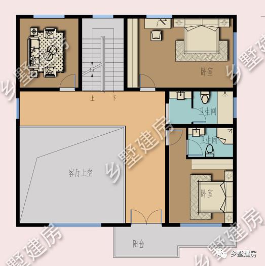 帶地下室的農(nóng)村二層歐式小樓設(shè)計(jì)圖，奢華大氣，受村民一致熱捧！