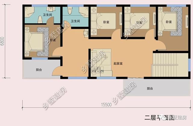 占地124平二層農(nóng)村小別墅設計圖，簡約而不簡單，造價還實惠，建上一棟面子十足！