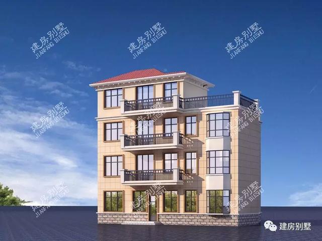 14.8×12.1四層豪宅別墅設計圖，內配復式客廳和健身房，生活低調有內涵。