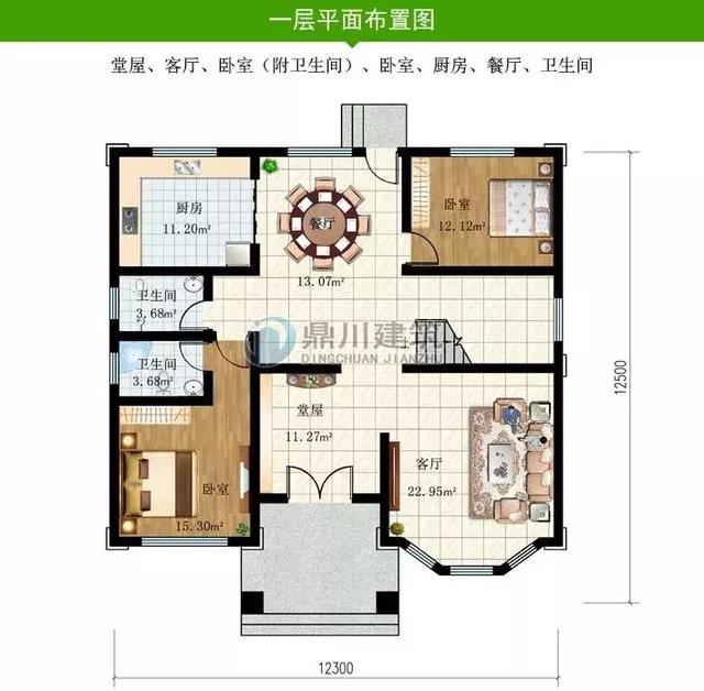 8套新穎帶露臺的別墅設計圖，外觀和布局來看都很滿足農村的生活需求