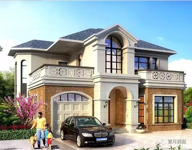 25萬農村二層現代時尚小樓設計圖，露臺精美大方，越看越喜歡。