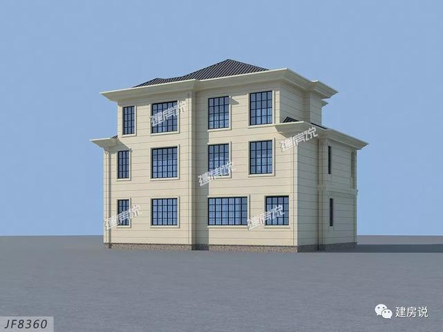 占地191平三層別墅設計圖，建一棟這么豪華的別墅，村里人人見了都羨慕。