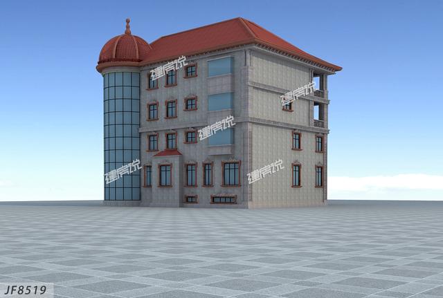 帶半地下室的奢華四層別墅，村里人人都過(guò)來(lái)看，想低調(diào)都難！