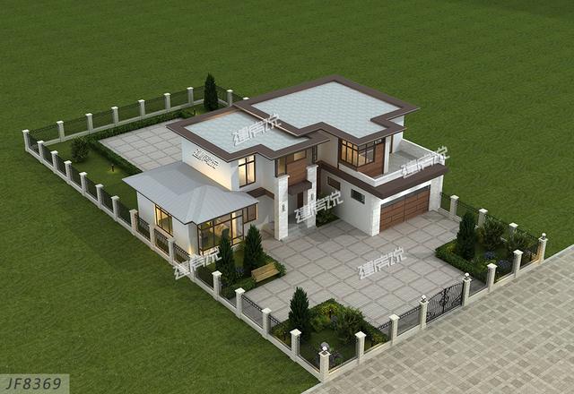 最火現代別墅設計圖，簡約大氣，引領建房界的新潮流。