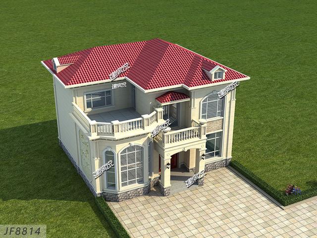 2026年新款二層歐式別墅，造型非常的漂亮，二三十萬建一棟，經濟實惠又體面！