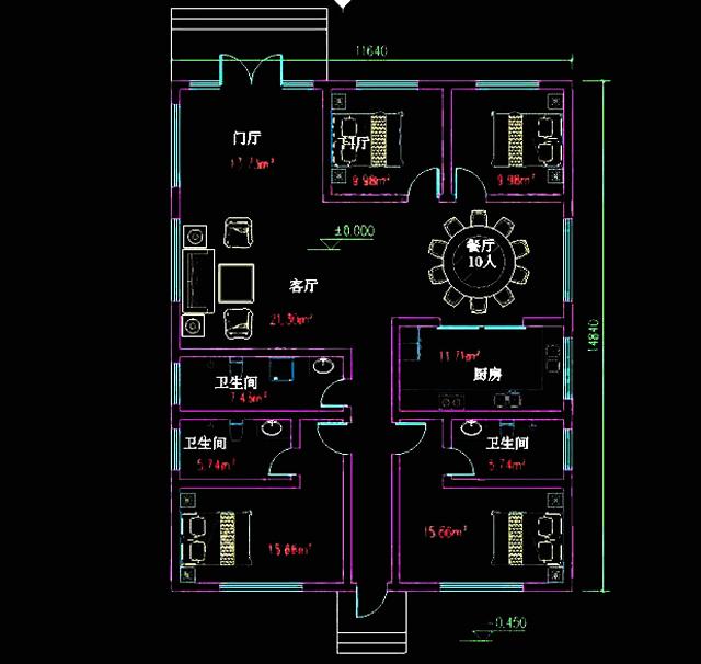 2棟十來(lái)萬(wàn)就能建的一層自建房，給父母養(yǎng)老最合適了。