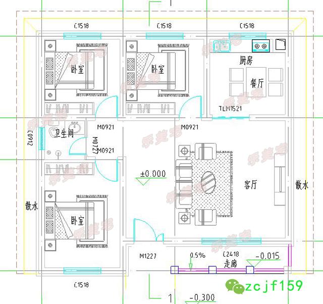 2棟十來(lái)萬(wàn)就能建的一層自建房，給父母養(yǎng)老最合適了。