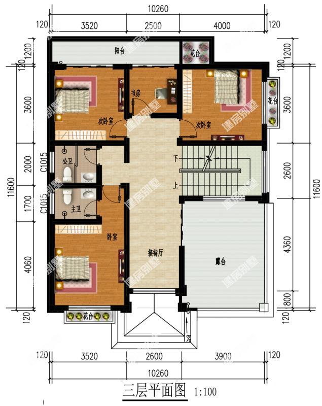 3款非常有地域性的三層自建房，父母大多數(shù)看中第一款。
