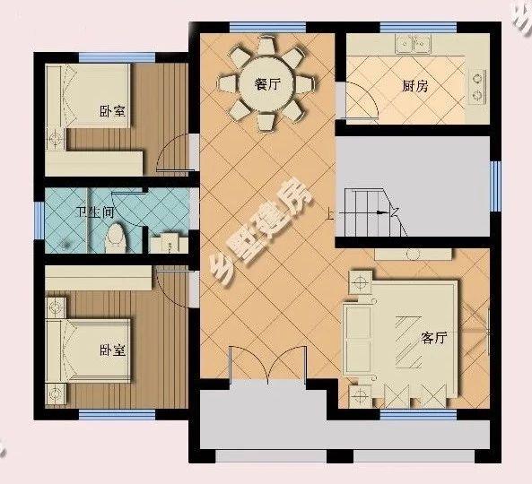 106平三層經典歐式別墅設計圖，時尚大氣，養老就選這套。