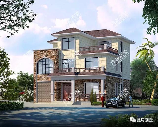 兩棟面寬接近的三層農村自建房，誰看誰喜歡。