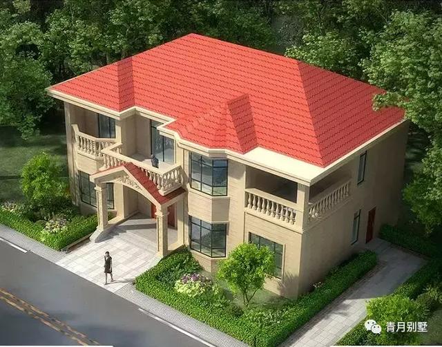 占地158平二層小別墅設計圖，時尚精美，功能齊全，非常適合農村自建房。