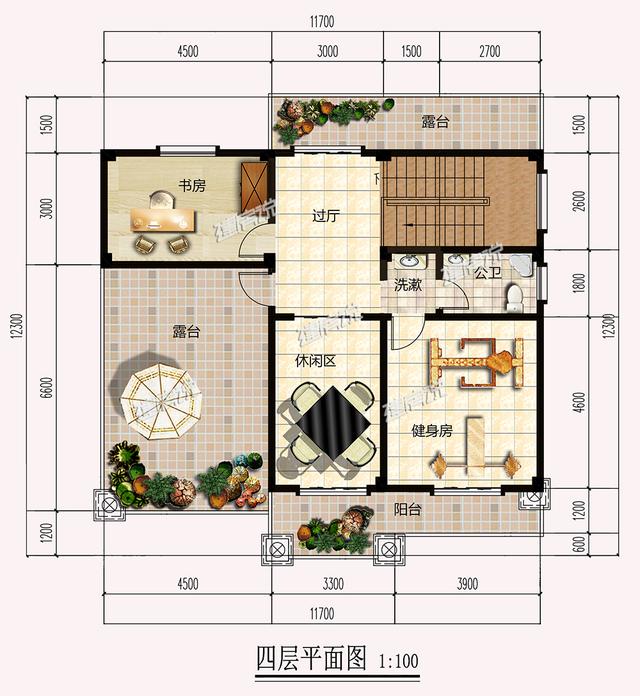 四層中式別墅，多窗多露臺，真是美到我了！