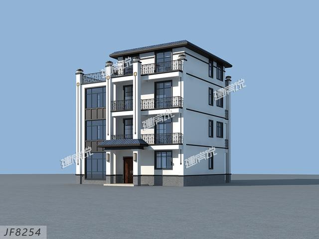 四層中式別墅，多窗多露臺，真是美到我了！