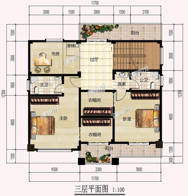 四層中式別墅，多窗多露臺，真是美到我了！